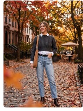 Nelly & Rose 🌹 Charcoal Grey Cable Knit Sweater -Soft ! Sz M-NWOT 🩶